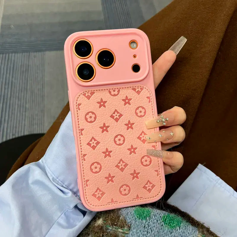 Elegant Luxury Leather iPhone Case for Pro Max 17, 16, 15, 14, 13 - Stylish & Unisex Design