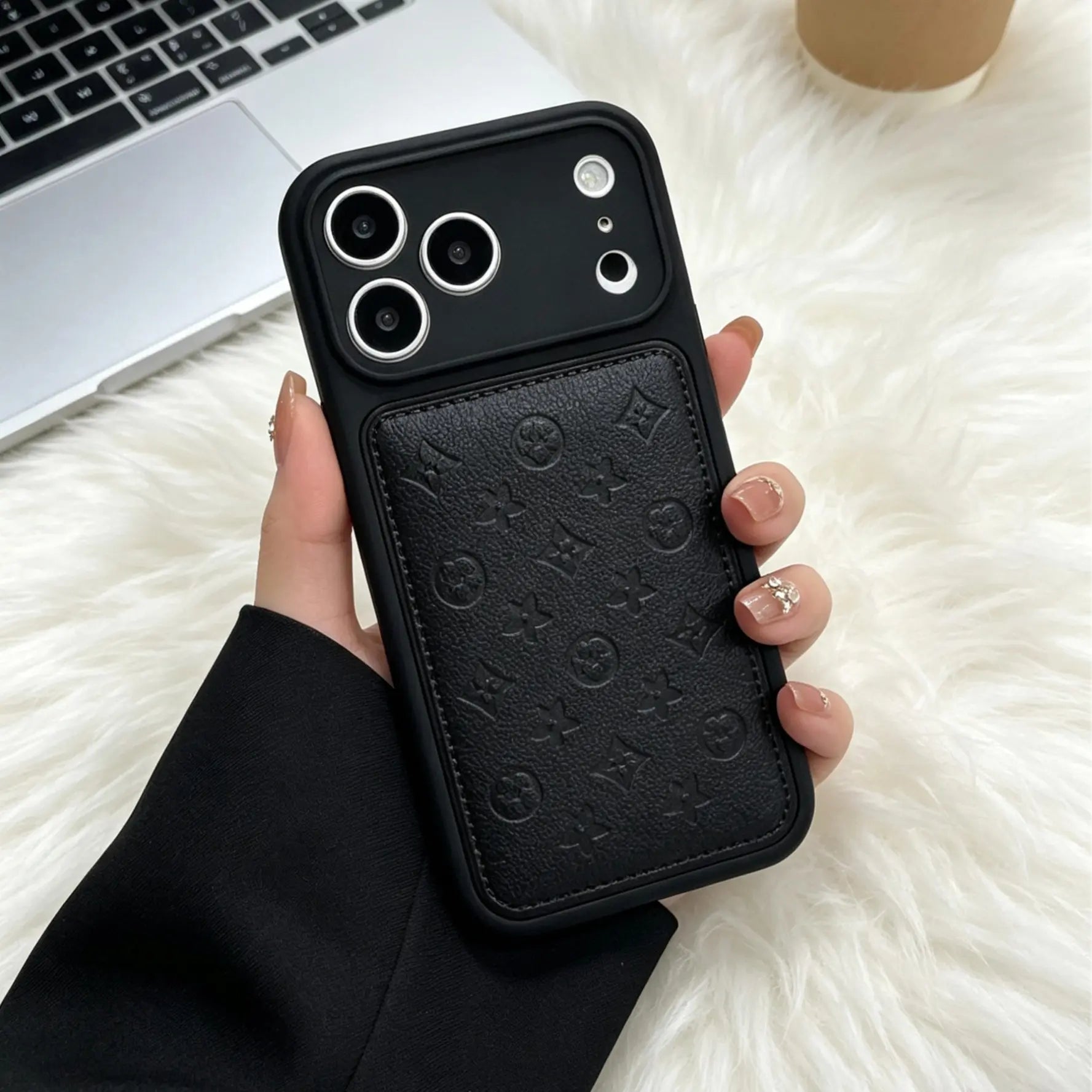 Elegant Luxury Leather iPhone Case for Pro Max 17, 16, 15, 14, 13 - Stylish & Unisex Design