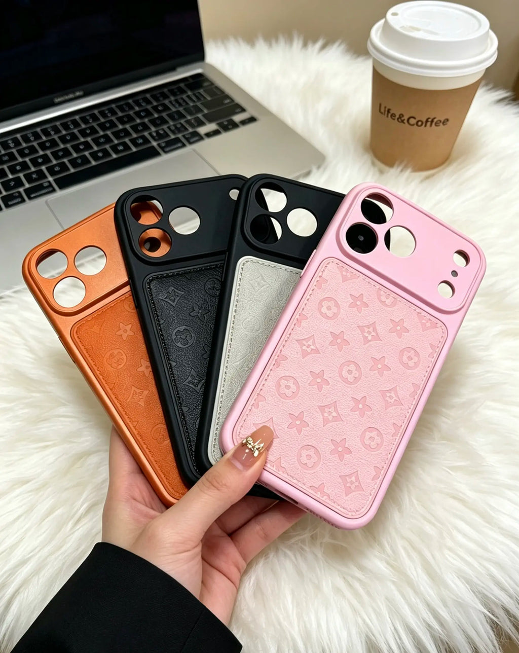Elegant Luxury Leather iPhone Case for Pro Max 17, 16, 15, 14, 13 - Stylish & Unisex Design