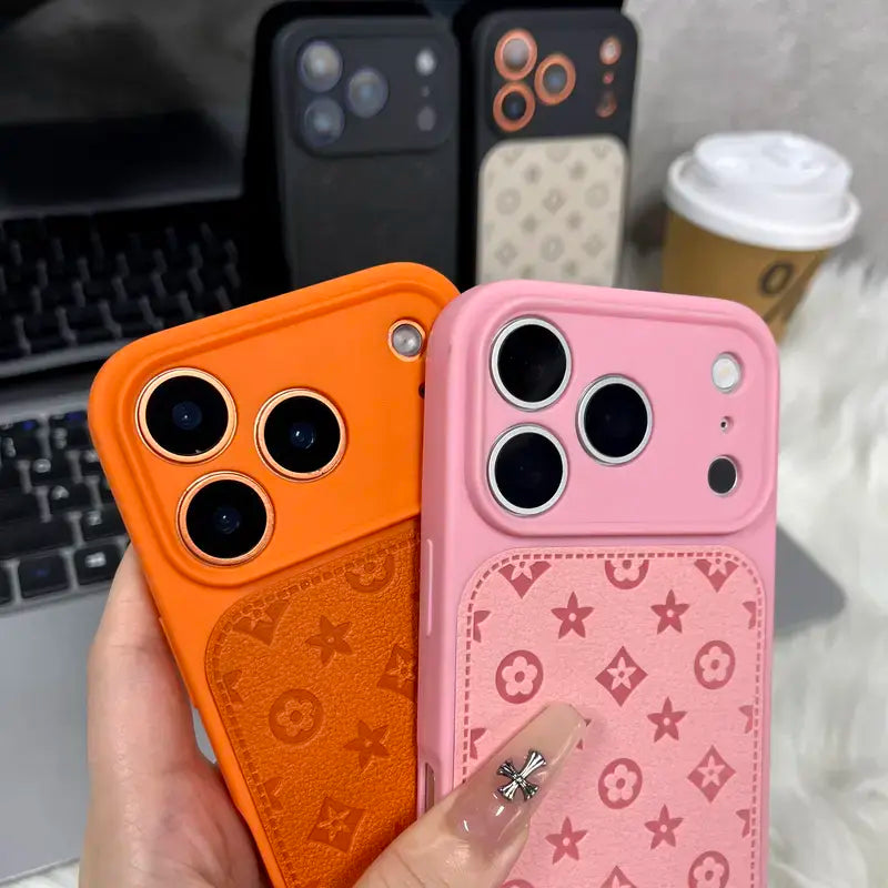 Elegant Luxury Leather iPhone Case for Pro Max 17, 16, 15, 14, 13 - Stylish & Unisex Design